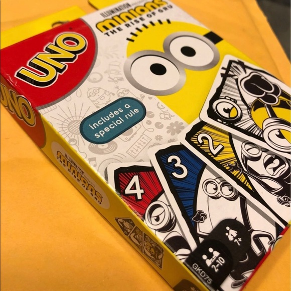 Mattel Toys Uno Cards Nwt Minions The Rise Of Gru Cards Poshmark